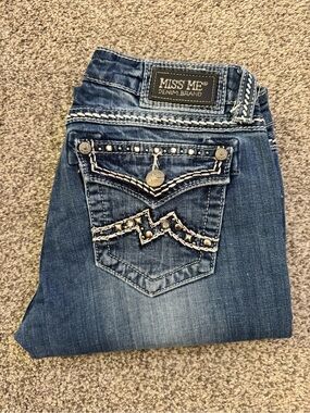 Y2K Vintage Miss Me Embroidered Bootcut Jeans